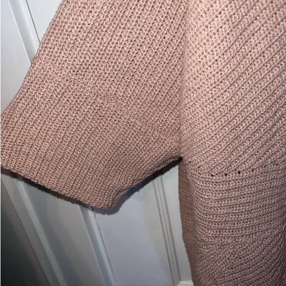 New Anthropologie Sleeping on Snow Short Sleeve Cardigan Sweater O/S - Picture 6 of 7